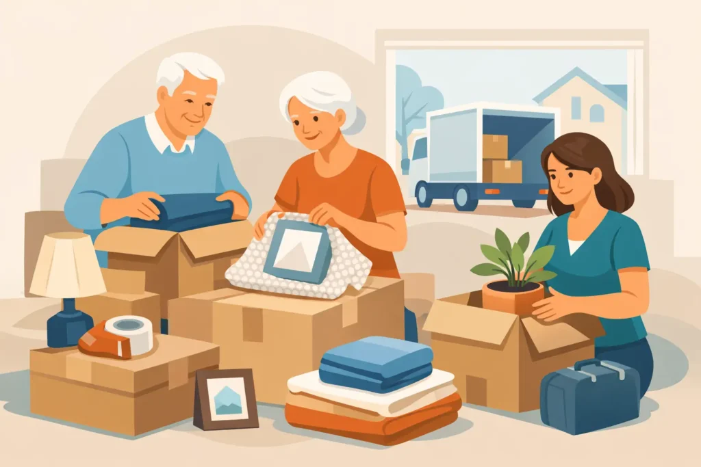Packing Help for Seniors That Eases the Move